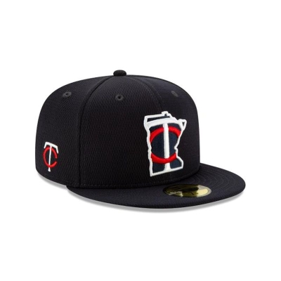 Sapca New Era Minnesota Twins MLB Batting Practice 59FIFTY Fitted - Albastri